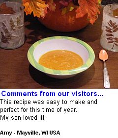 Vegetarian Pumpkin Soup with Apple