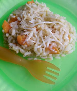 Baby's sweet potato and apple risotto