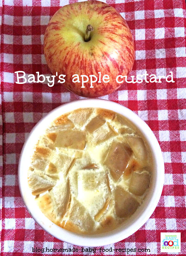 Baby's apple custard