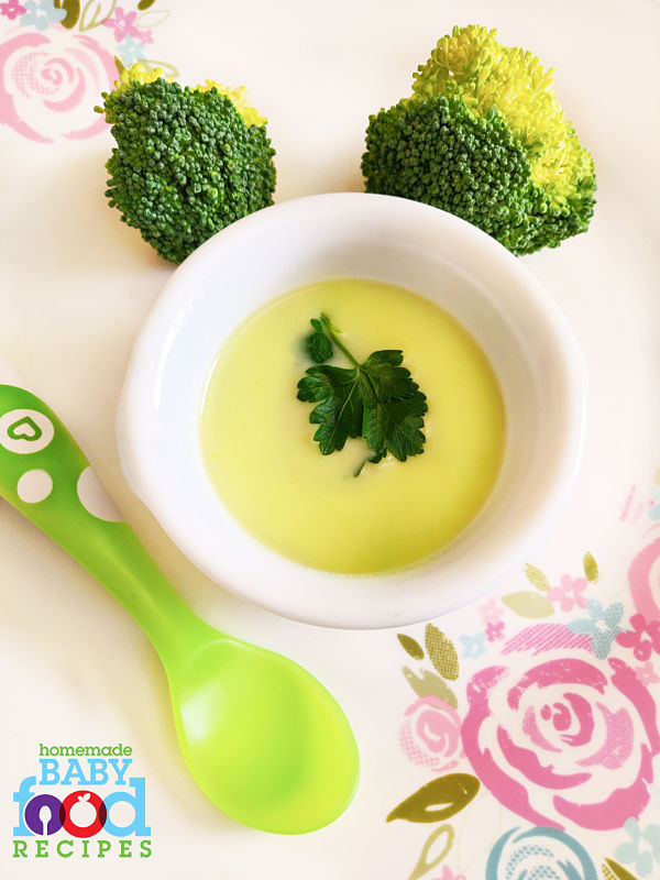 Baby's broccoli soup