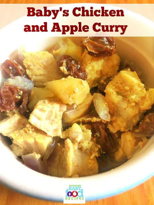 Baby's chicken and apple curry recipe