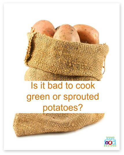 Is it bad to cook green or sprouted potatoes