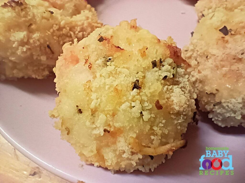 Healthy baked nuggets for baby