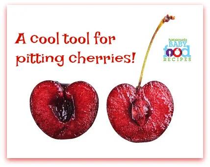 Cool tool for pitting cherries
