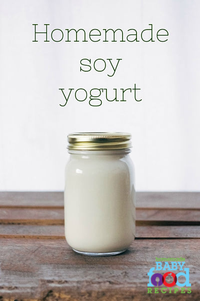 Homemade Soy Yogurt - The Homemade Baby Food Recipes Blog