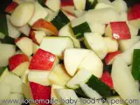 Zucchini Potato Apple Puree Baby Food