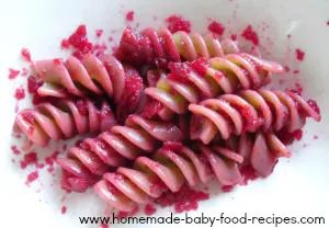 Beet and apple sauce