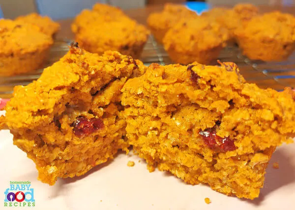 A sweet potato muffin for baby