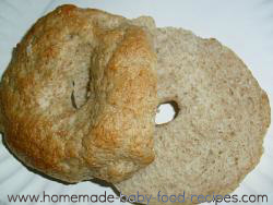 Whole wheat bagels for baby