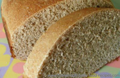 Whole wheat bread recipe
