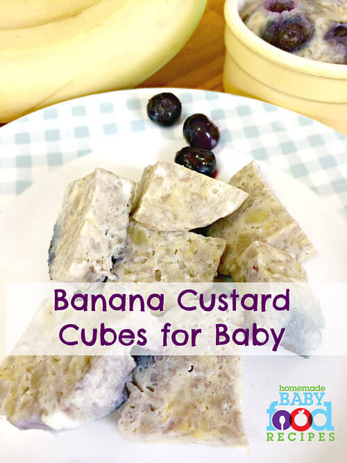 Banana Custard Cubes - a Unique Breakfast Idea for Baby