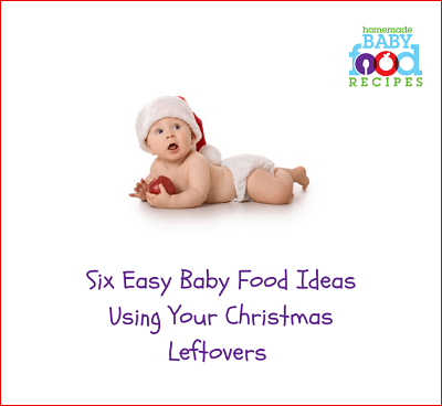 6 baby food ideas with Christmas leftovers