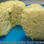 Brown rice baby finger food