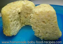 Brown rice baby finger food