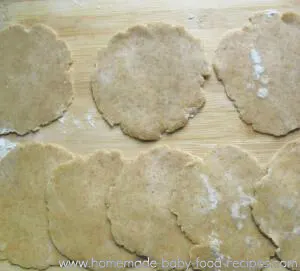 Rolled dough for baked samosas