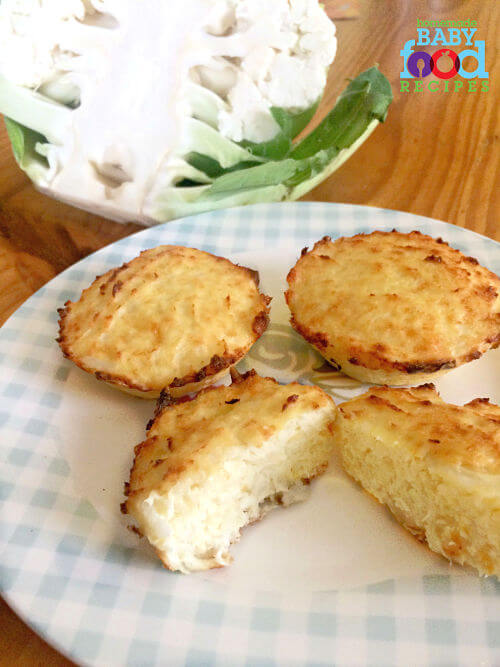 Cauliflower muffins for baby