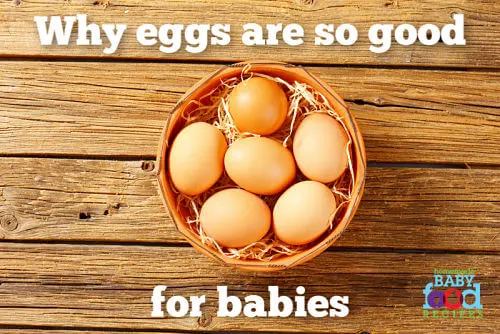 A basket of eggs. Learn why eggs are so good for babies