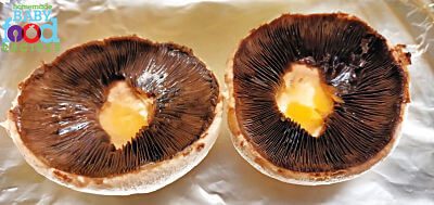 2 flat mushrooms - use these to make 'buns' for chickpea patties