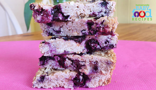 Baby's blueberry bars